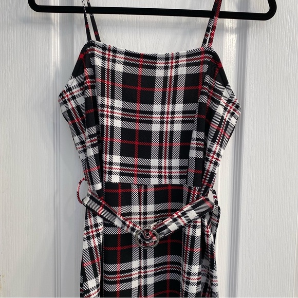 COPY - Almost Famous Red and Black Plaid Jumpsuit Romper - Picture 8 of 10